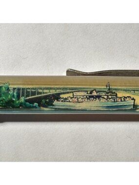Niagara Falls Canada Floaty Pen Maid of the Mist Tour Boat Bridge Waterfalls Vtg